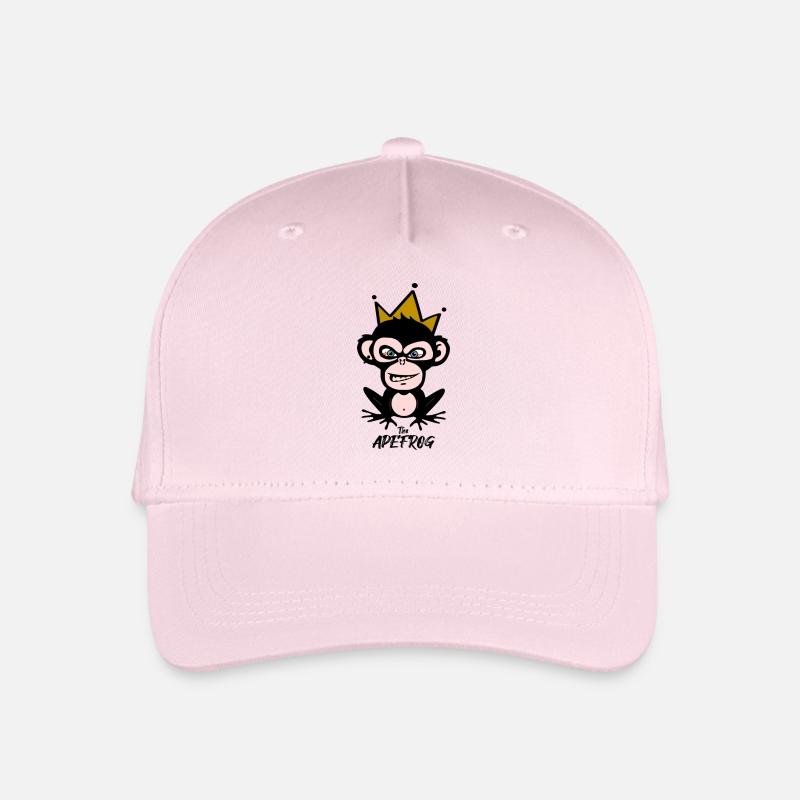 Der Affenfrosch - The Apefrog - Kinder Bio Basecap - Hellrosa