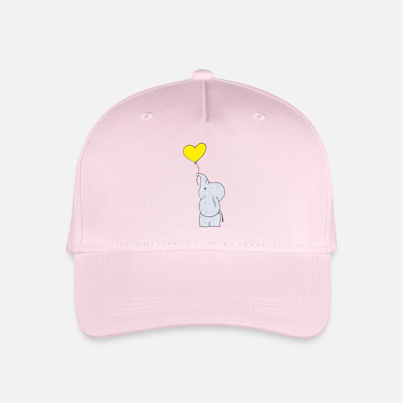 elefant elefanten haut - Kinder Bio Basecap - Hellrosa