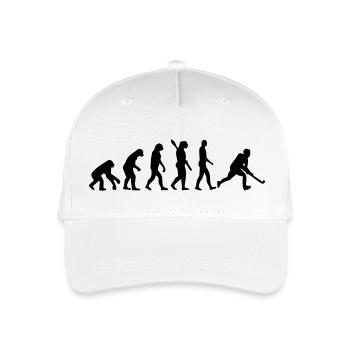 HOCKEY EVOLUTION! - Kinder Bio Basecap - Weiß - Vorne