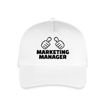 Marketing Manager - Kinder Bio Basecap - Weiß - Vorne