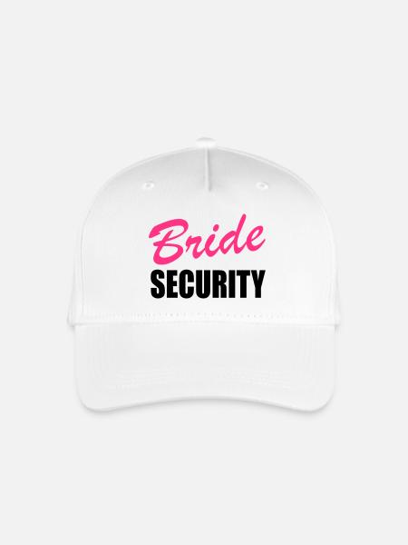 Bride security - Kinder Bio Basecap - Weiß