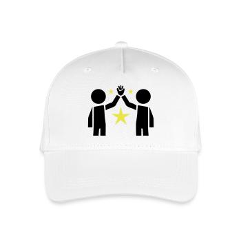 Freundschaft Beste Freunde - Kinder Bio Basecap - Weiß - Vorne