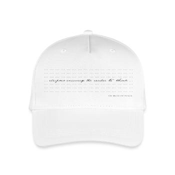 Ellipses Moderne Kalligrafie minimalistisch Humor - Kinder Bio Basecap - Weiß - Vorne