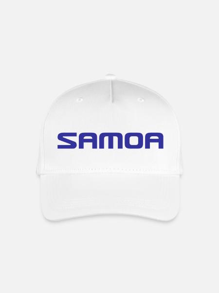 Samoa Logo - Polynesien - Südsee - Kinder Bio Basecap - Weiß