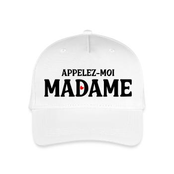 Dame - Kinder Bio Basecap - Weiß - Vorne