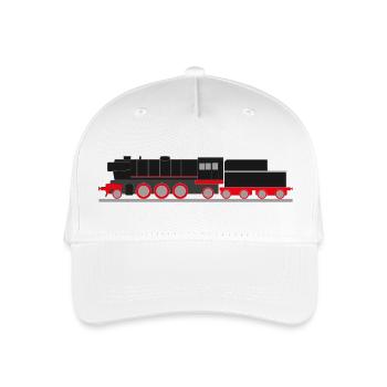 Dampflok - Kinder Bio Basecap - Weiß - Vorne