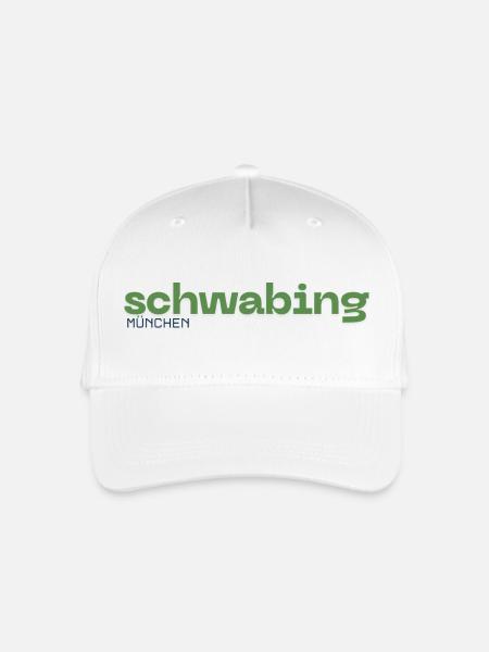 Schwabing München Stadtteil - Kinder Bio Basecap - Weiß