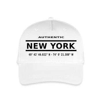 NEW YORK - Kinder Bio Basecap - Weiß - Vorne