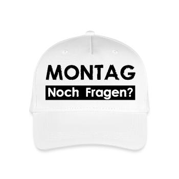 MONTAG - Noch Fragen? - Kinder Bio Basecap - Weiß - Vorne