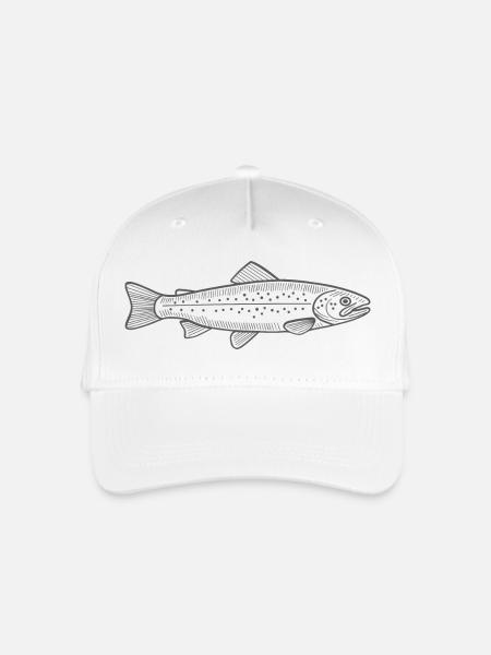 Forelle - Kinder Bio Basecap - Weiß