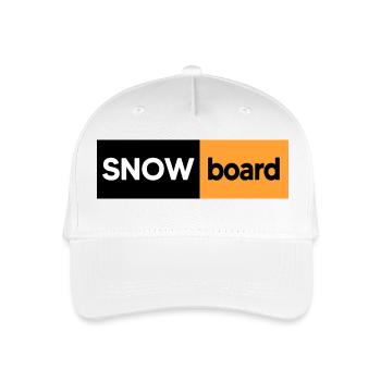 snowboard freestyle-boarder - Kinder Bio Basecap - Weiß - Vorne