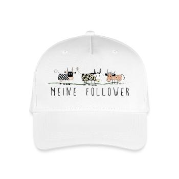 meine follower kühe bunt niedlich bauernhof - Kinder Bio Basecap - Weiß - Vorne