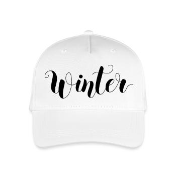 Winter - Kinder Bio Basecap - Weiß - Vorne