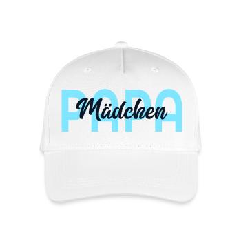 Vatertag Papa Mädchen - Kinder Bio Basecap - Weiß - Vorne