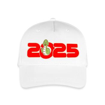 2025 chinesisches Neujahr - Kinder Bio Basecap - Weiß - Vorne