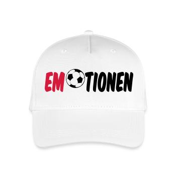 Emotionen (Fußball) Geschenk - Kinder Bio Basecap - Weiß - Vorne