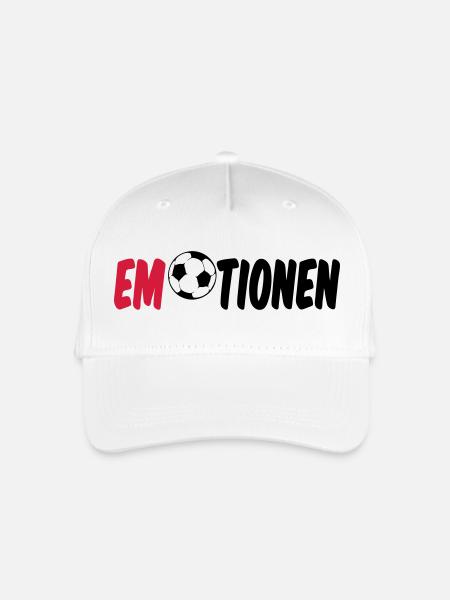 Emotionen (Fußball) Geschenk - Kinder Bio Basecap - Weiß