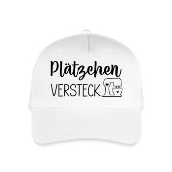 Plätzchen-Versteck 🍪🤫 - Kinder Bio Basecap - Weiß - Vorne
