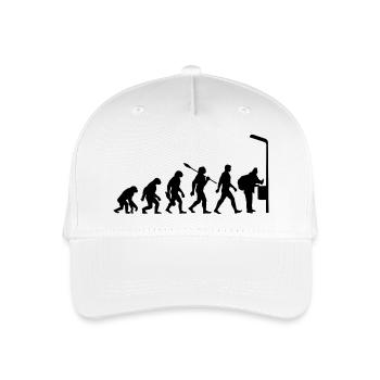 Evolution - Flaschen sammeln - Armut - Kinder Bio Basecap - Weiß - Vorne