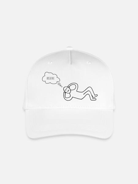 Meditation Guy - Kinder Bio Basecap - Weiß