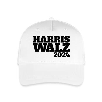 Harris Walz Präsident Wahlen USA 2024 - Kinder Bio Basecap - Weiß - Vorne