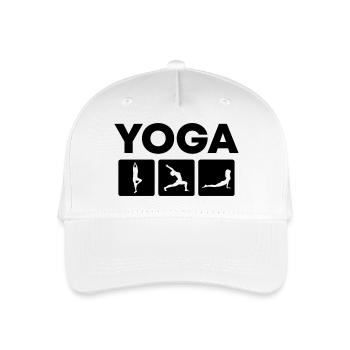Yoga Meditation Spa - Kinder Bio Basecap - Weiß - Vorne
