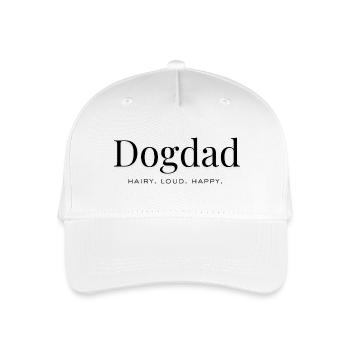 Hundepapa – Haarig. Laut. Glücklich. - Kinder Bio Basecap - Weiß - Vorne