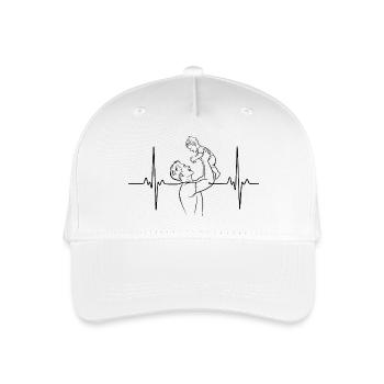 Vater und Tochter - Kinder Bio Basecap - Weiß - Vorne