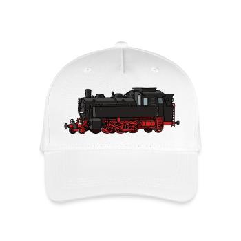 Dampflok - Kinder Bio Basecap - Weiß - Vorne