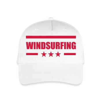 Windsurfen / Windsurfer / Windsurf / Windsurfing - Kinder Bio Basecap - Weiß - Vorne