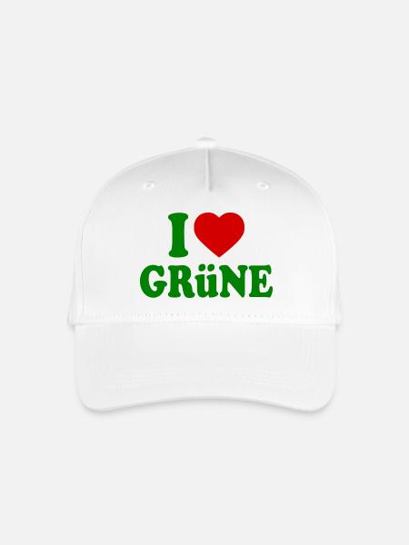 I love grüne - Kinder Bio Basecap - Weiß