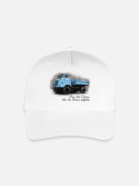 W50 Kipper - Kinder Bio Basecap - Weiß