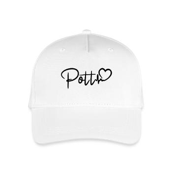 Pott Herzschlag Ruhrpott Liebe - Kinder Bio Basecap - Weiß - Vorne