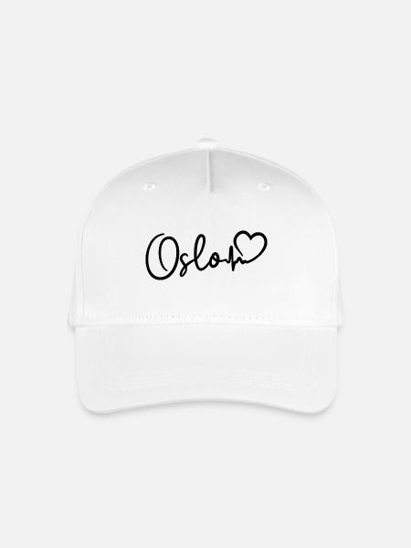 Oslo Herzschlag - Kinder Bio Basecap - Weiß