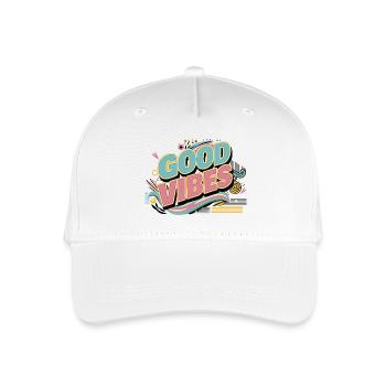 Seien Sie positiv - Kinder Bio Basecap - Weiß - Vorne