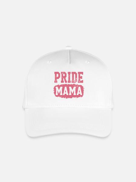 Stolze PRIDE MAMA Statement für Regenbogenfamilien - Kinder Bio Basecap - Weiß