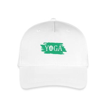 Yoga Namaste Om Zen - Kinder Bio Basecap - Weiß - Vorne