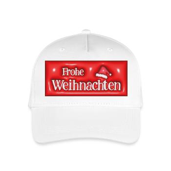 Weihnacht 3D 10 - Kinder Bio Basecap - Weiß - Vorne