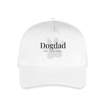 Hundepapa – Haarig. Laut. Glücklich. - Kinder Bio Basecap - Weiß - Vorne