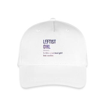 Linke Linke Linke Linke - Kinder Bio Basecap - Weiß - Vorne