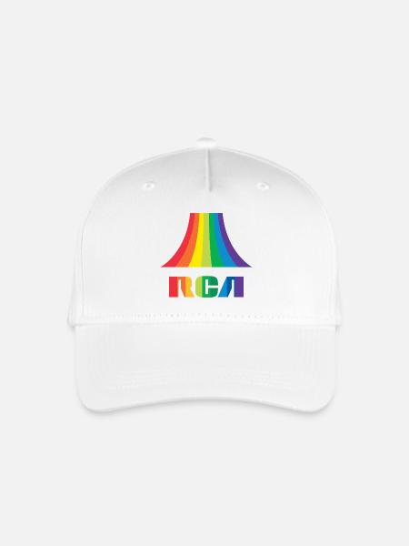 RCA Logo Bunt - Kinder Bio Basecap - Weiß