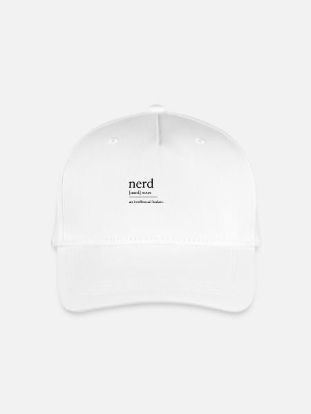 Streber Nerd - Kinder Bio Basecap - Weiß