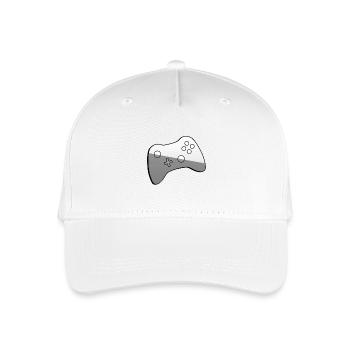 Controller - Illustration - Kinder Bio Basecap - Weiß - Vorne