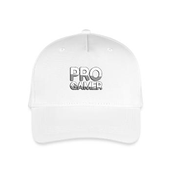 PRO GAMER - Gaming - Kinder Bio Basecap - Weiß - Vorne