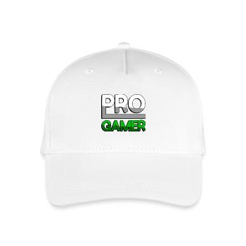 PRO GAMER (Grün) - Gaming - Kinder Bio Basecap - Weiß - Vorne