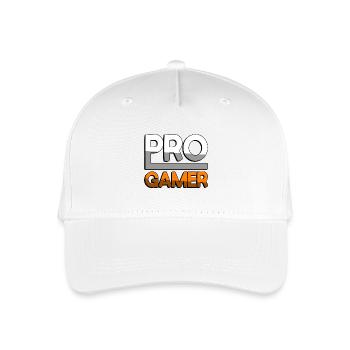 PRO GAMER (Orange) - Gaming - Kinder Bio Basecap - Weiß - Vorne
