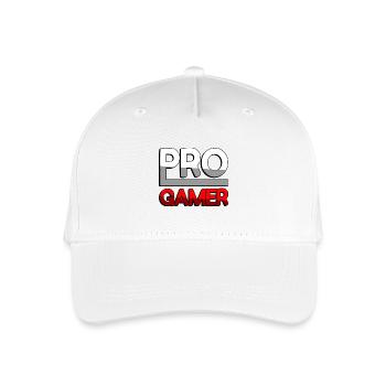 PRO GAMER (Rot) - Gaming - Kinder Bio Basecap - Weiß - Vorne