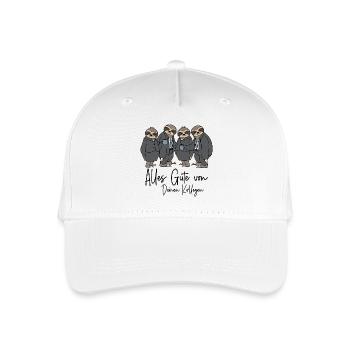 Abschied Kollege / Alles Gute von Deinen Kollegen - Kinder Bio Basecap - Weiß - Vorne
