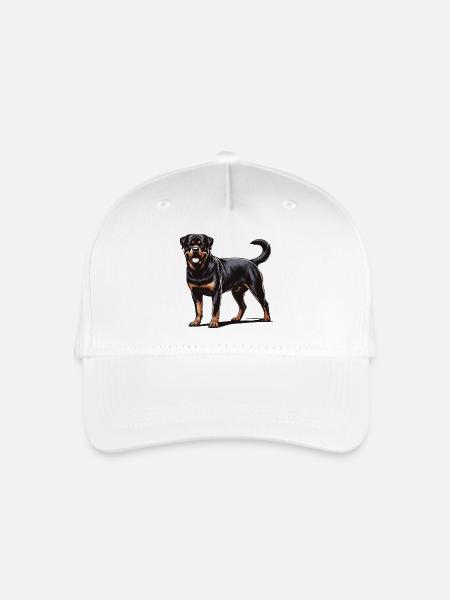 Rottweiler - Kinder Bio Basecap - Weiß