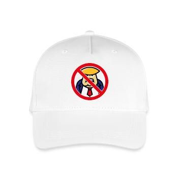 Donald Verbot (Verbotsschild) - Kinder Bio Basecap - Weiß - Vorne